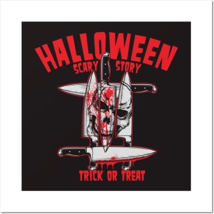 knife on Halloween Posters and Art